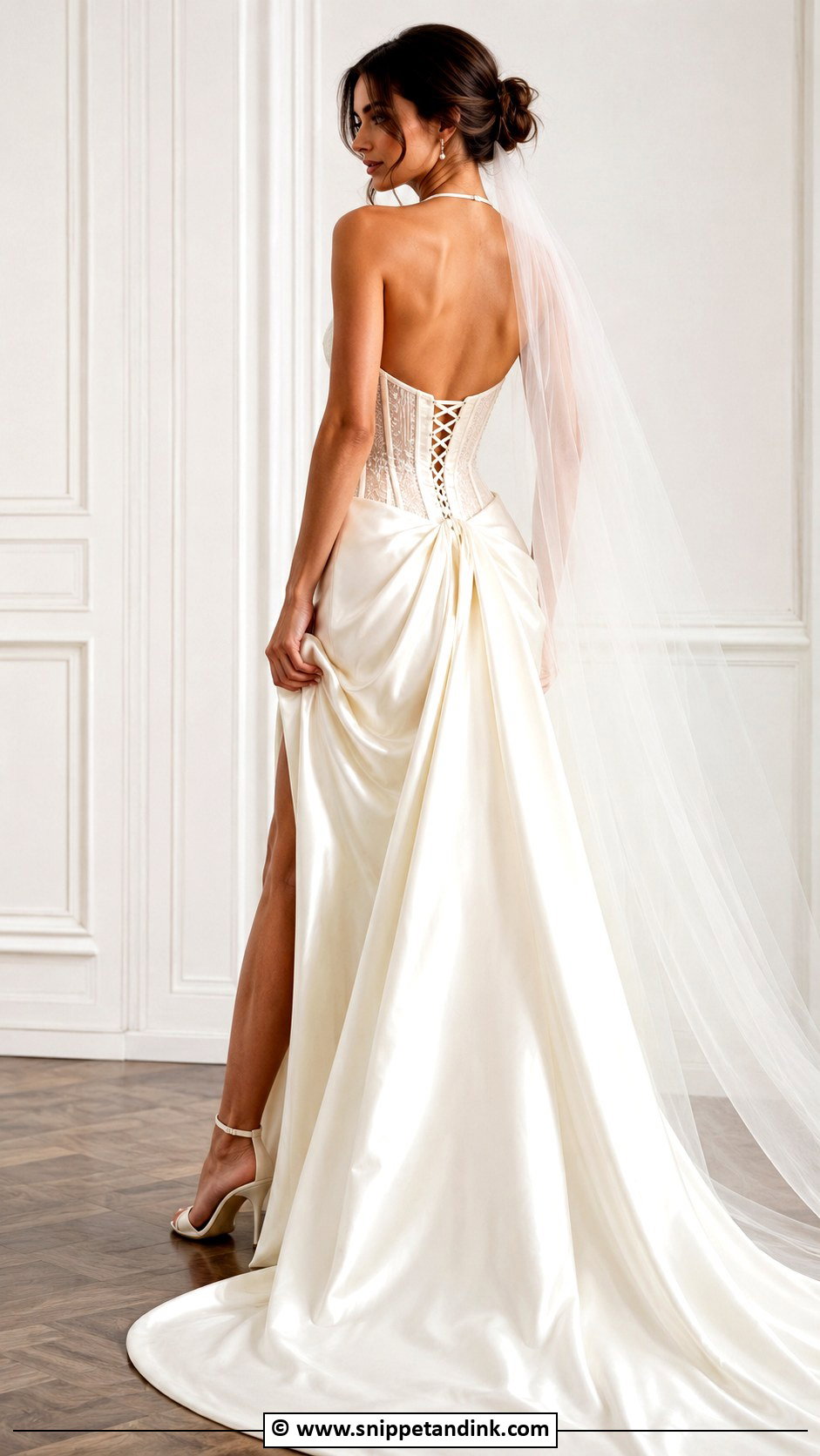 Open Back Corset Wedding Dress - Snippet and Ink - 30 Open Back Wedding Dress Ideas