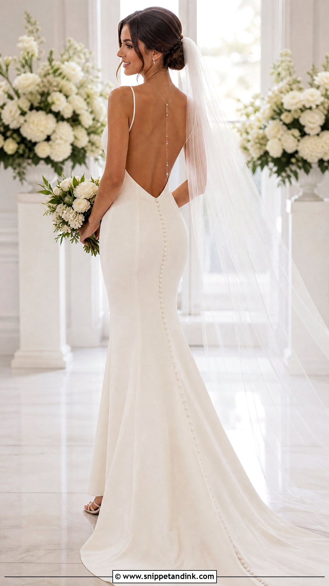 Open Back Fitted Wedding Dress - Snippet and Ink - 20 Tight Fitted Wedding Dresses