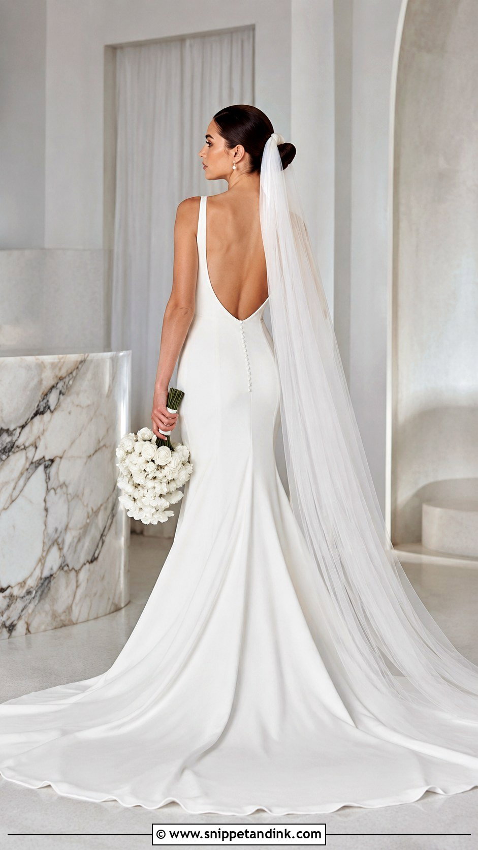 Open Back Gown for Bride - Snippet and Ink - 25 Gown for Bride Ideas
