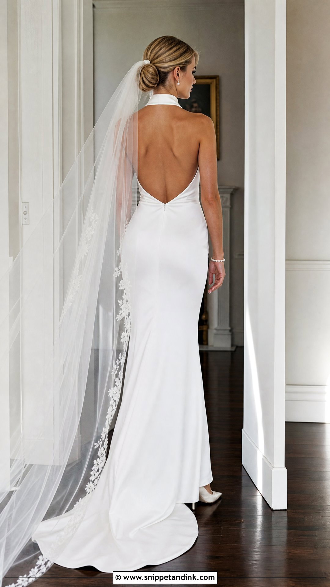 Open Back Halter Wedding Gown - Snippet and Ink - 25 Halter Wedding Gown Ideas