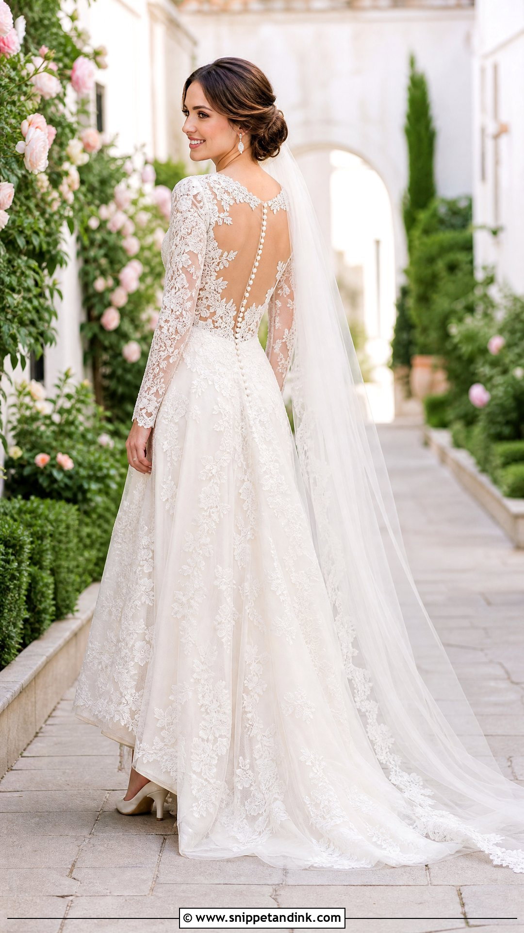 Open Back Lace Wedding Dress - Snippet and Ink - 20 Sewing Wedding Dress Ideas