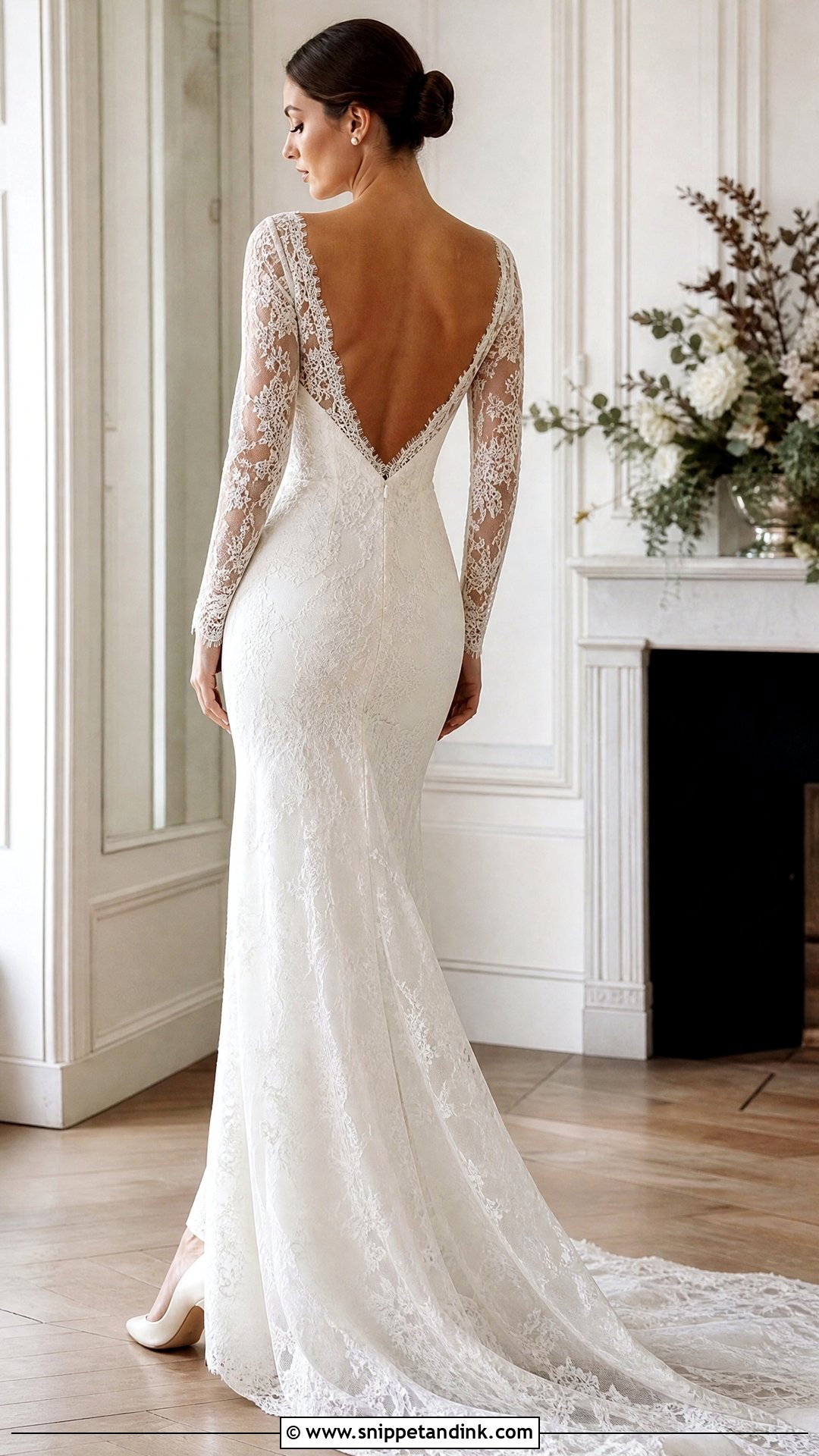 Open Back Long Sleeve Wedding Dress - Snippet and Ink - 25 Wedding Dresses Open Back