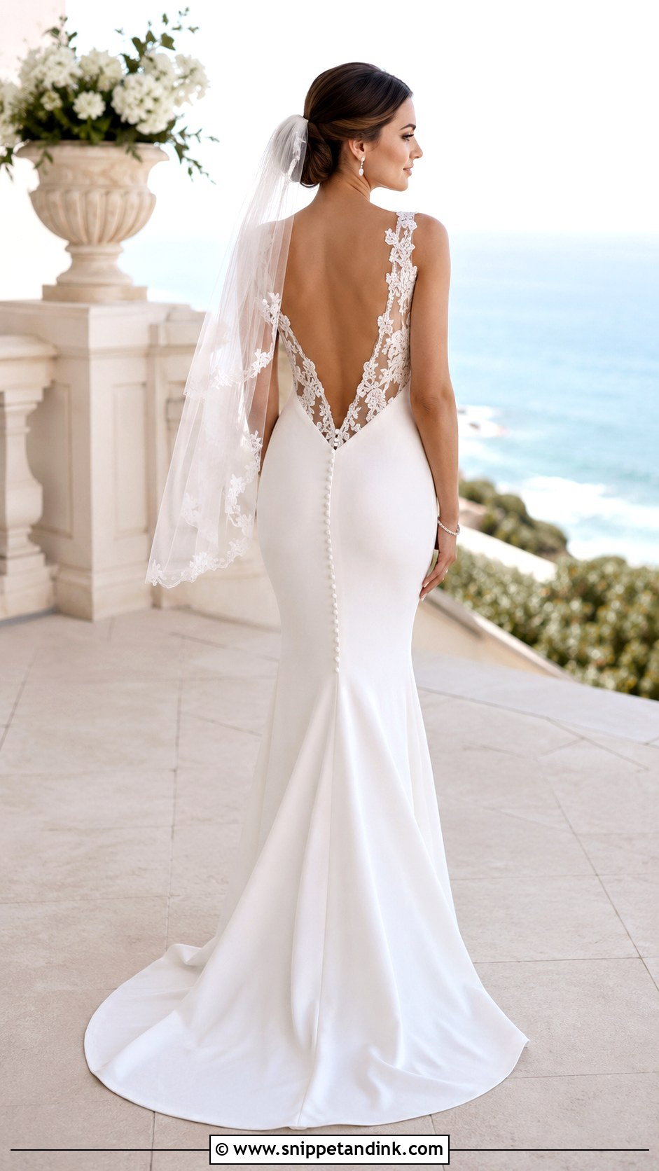 Open Back Mermaid Bridal Gown - Snippet and Ink - 20 Mermaid Bridal Gowns
