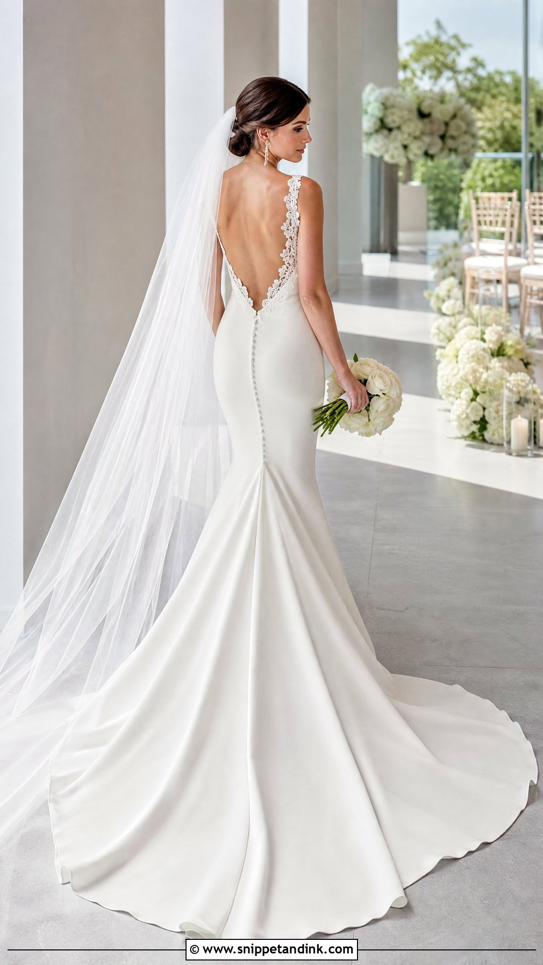Open Back Mermaid Tail Wedding Dress - Snippet and Ink - 20 Mermaid Tail Wedding Dress Ideas