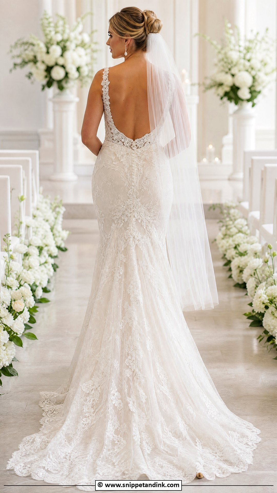 Open Back Mermaid Wedding Dress - Snippet and Ink - 35 Mermaid Wedding Dress Ideas