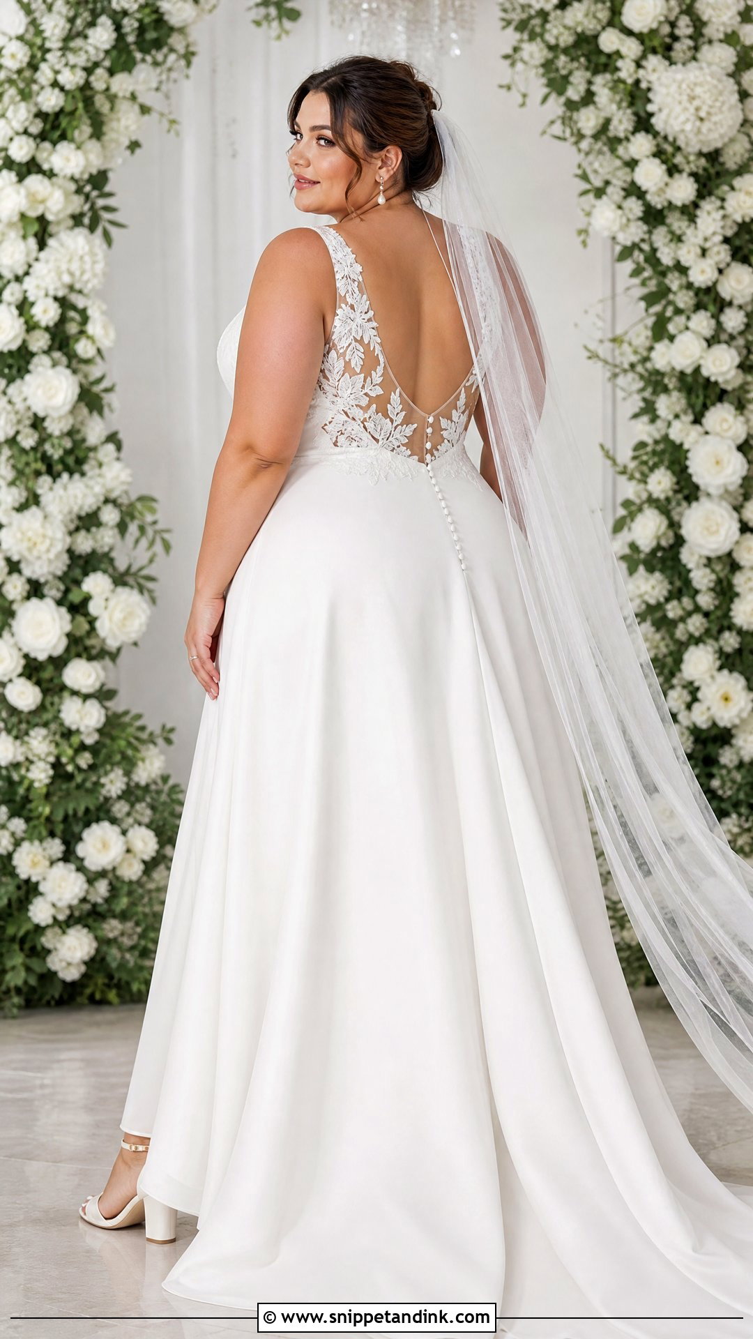 Open Back Plus Size Wedding Dress - Snippet and Ink - 25 Wedding Dresses Open Back
