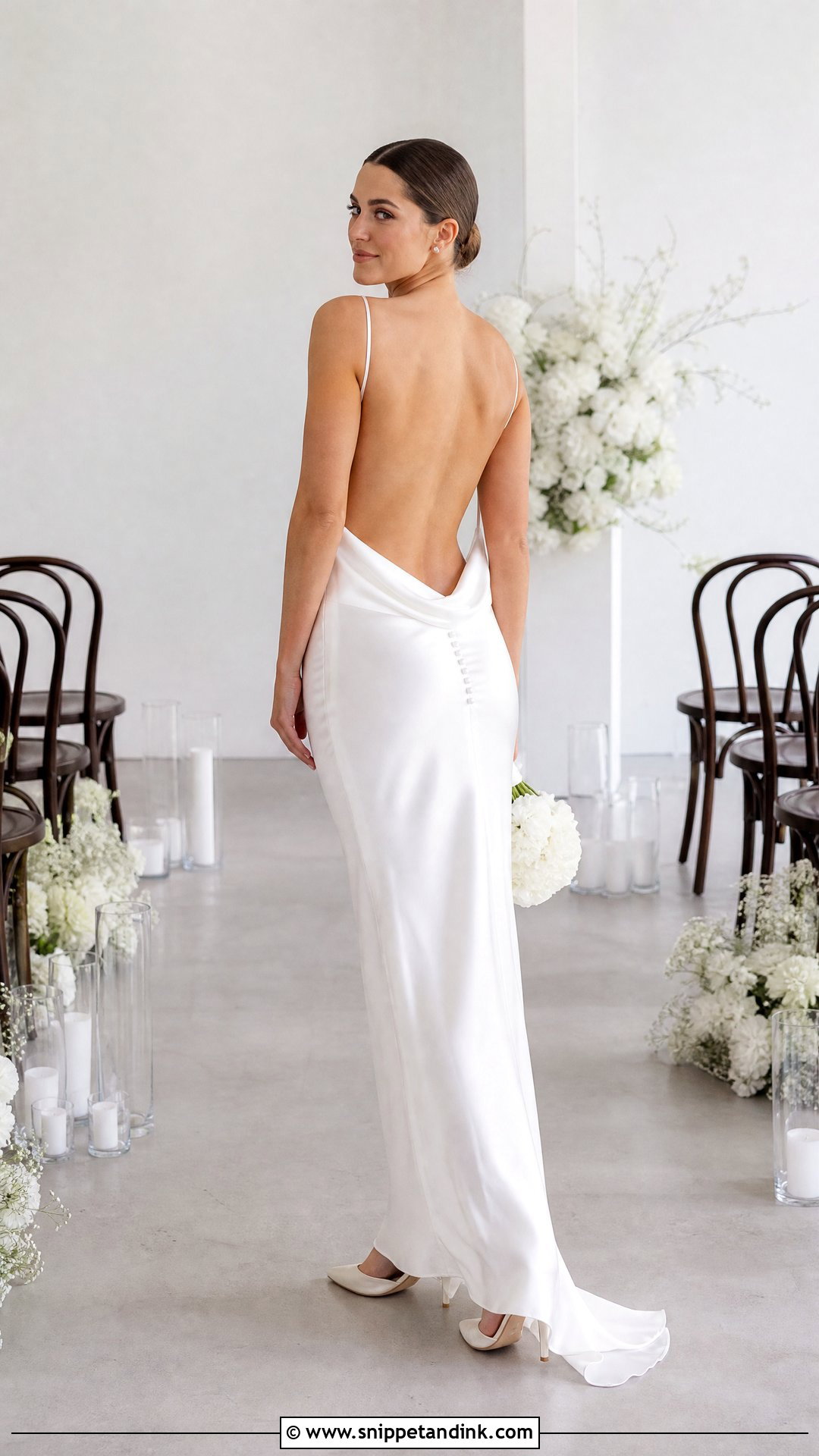 Open Back Satin Wedding Dress - Snippet and Ink - 25 Wedding Dresses Open Back