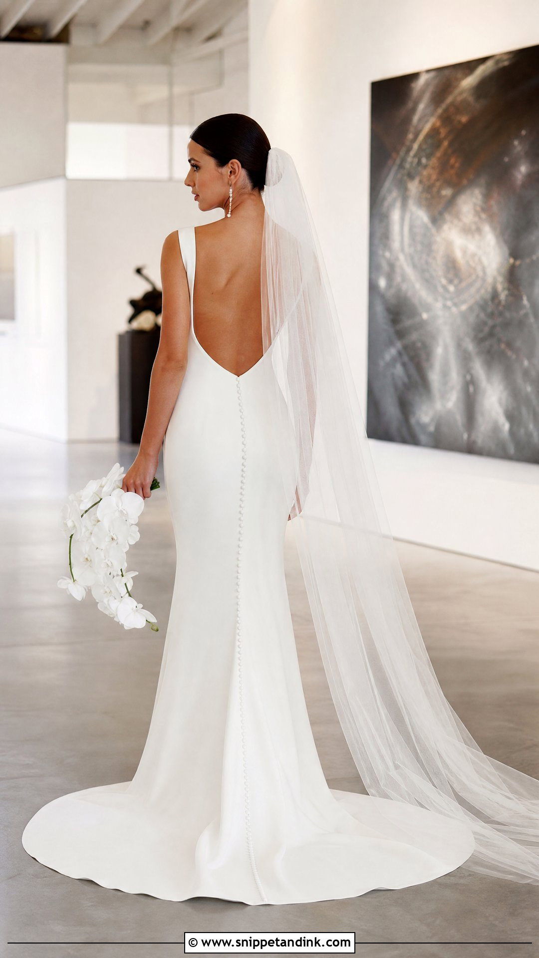 Open Back Sheath Wedding Dress - Snippet and Ink - 20 Sheath Wedding Dresses