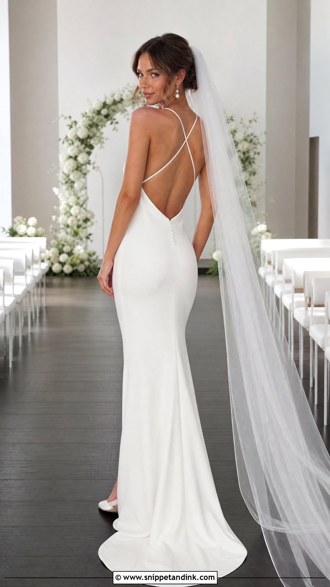 Open Back Strappy Wedding Dress - Snippet and Ink - 20 Strappy Wedding Dress Ideas