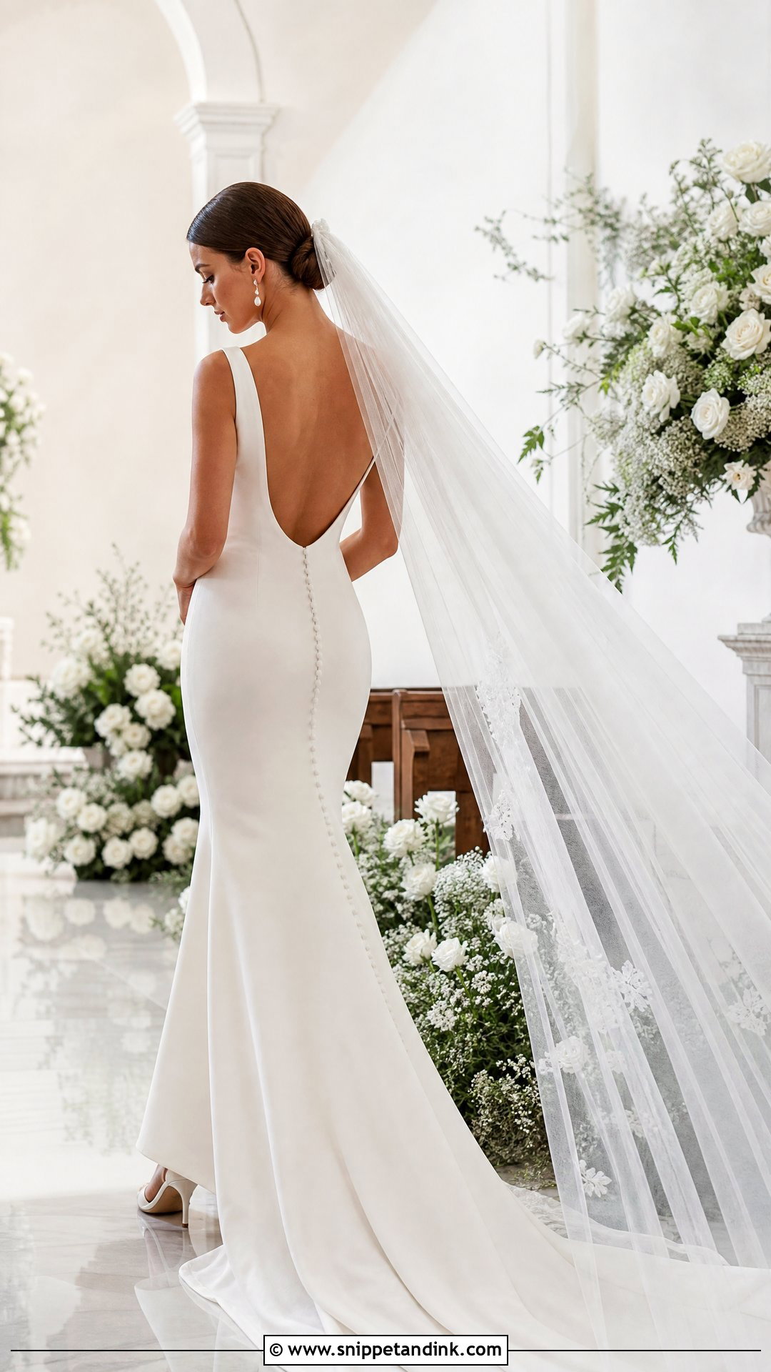 Open Back Wedding Dress - Snippet and Ink - 20 Wedding Dress Back Detail Ideas
