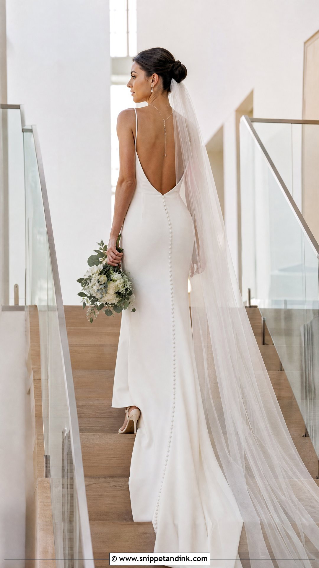 Open Back Wedding Dress With Buttoned Skirt - Snippet and Ink - 20 Wedding Dress Buttons Down Back Ideas