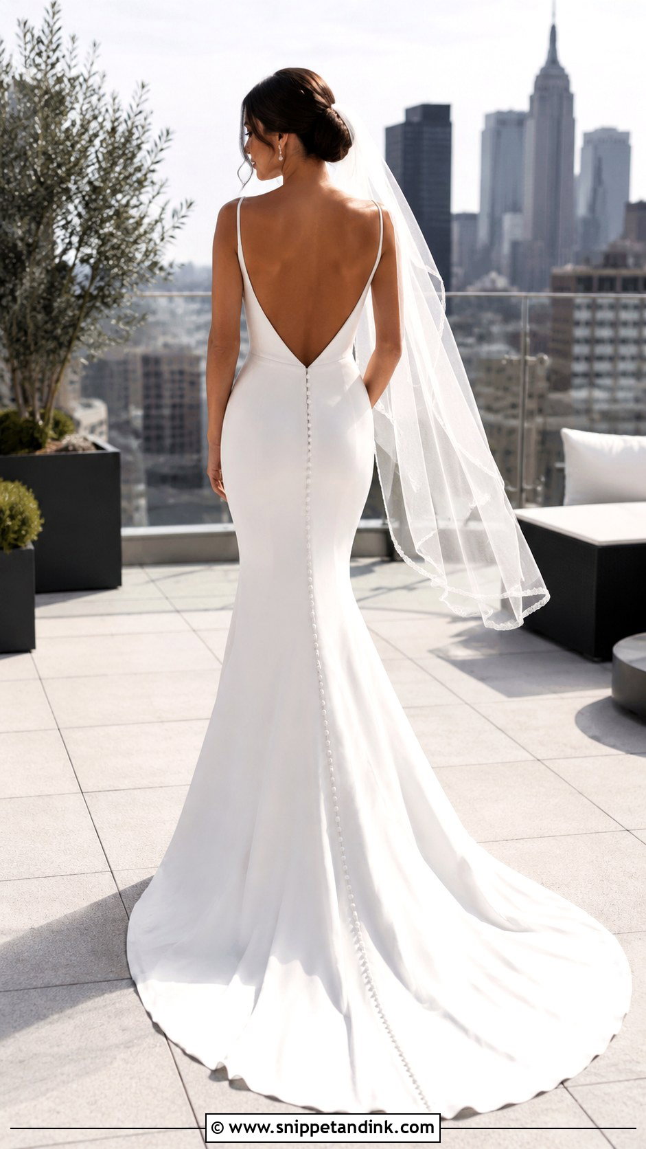 Open Back Wedding Dress With Buttons - Snippet and Ink - 20 Button Back Wedding Dress Ideas