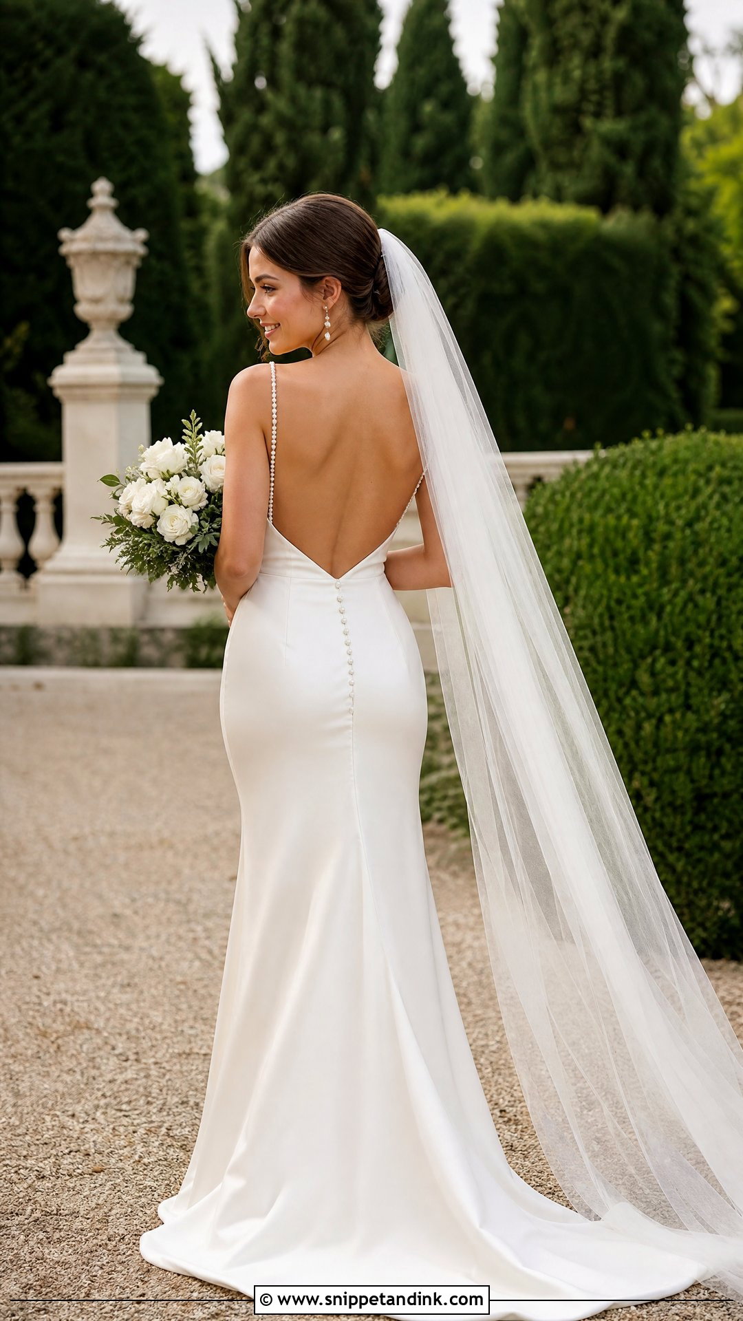 Open Back Wedding Dress With Pearls - Snippet and Ink - 25 Wedding Dresses Open Back