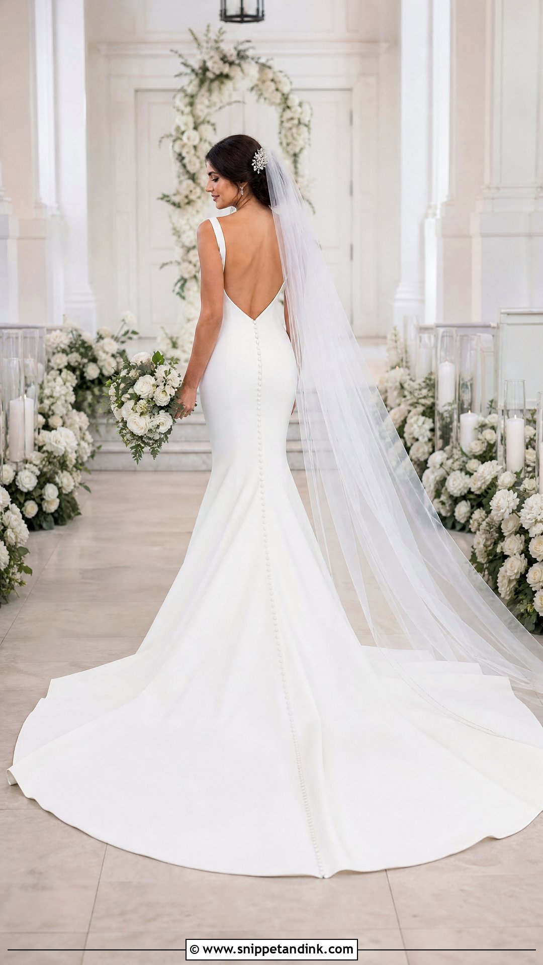 Open Back Wedding Dress With Train - Snippet and Ink - 25 Wedding Dresses Open Back