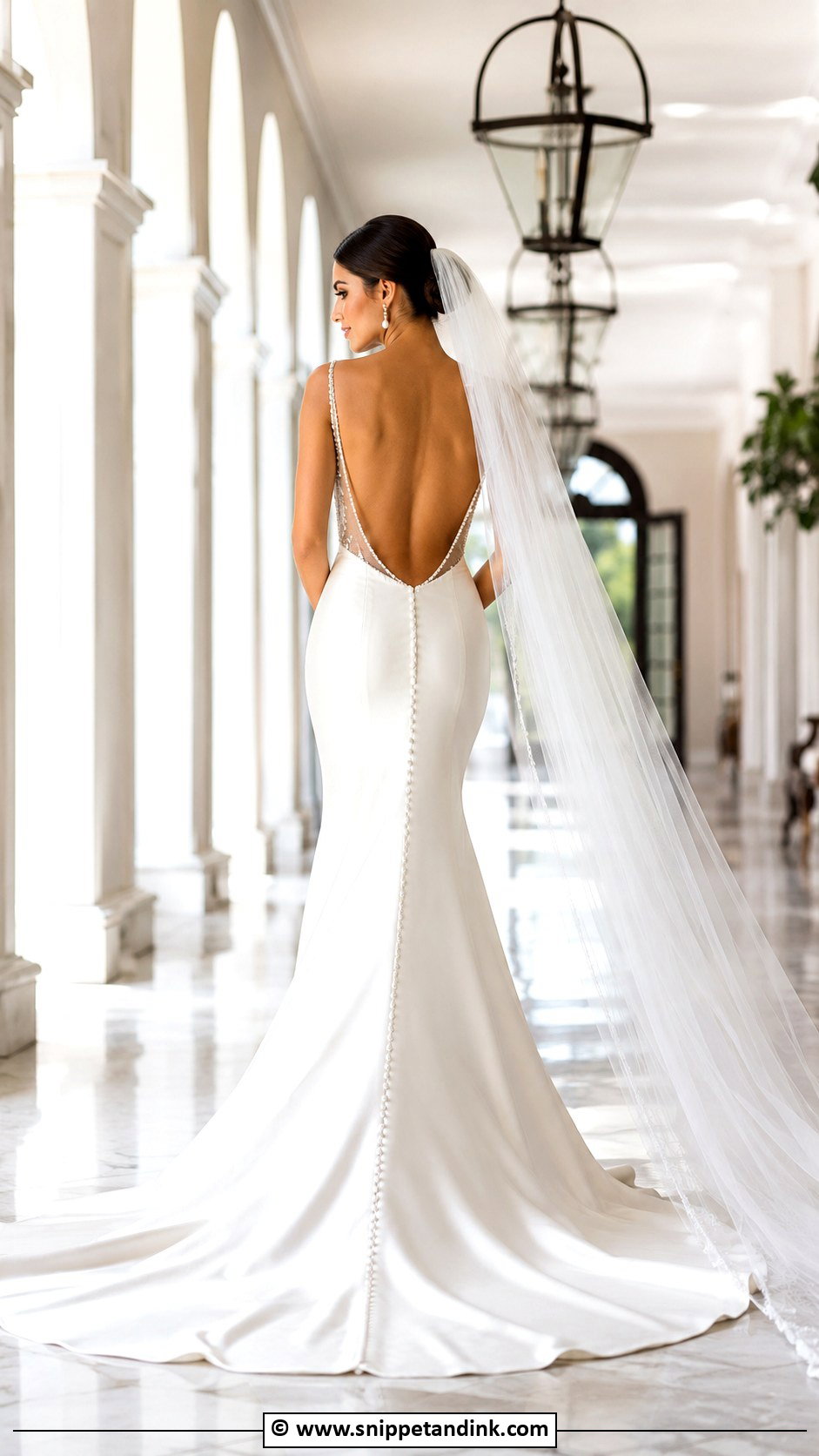 Open Back Wedding Dress With Train - Snippet and Ink - 30 Open Back Wedding Dress Ideas