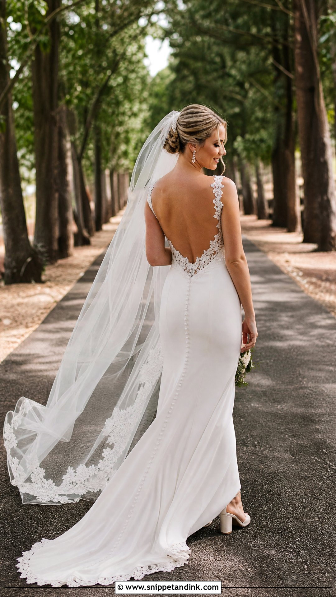 Open Back Woodland Wedding Dress - Snippet and Ink - 25 Woodland Wedding Dress Ideas