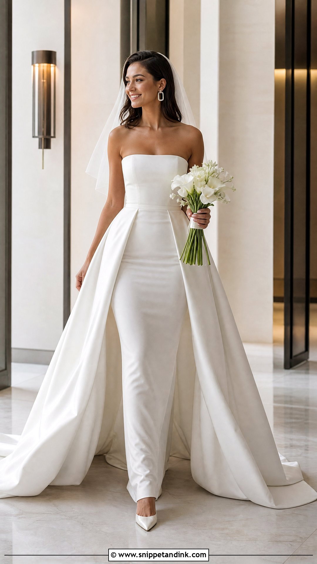 Open Front Over Skirt Wedding Dress - Snippet and Ink - 20 Over Skirt Wedding Dress Ideas