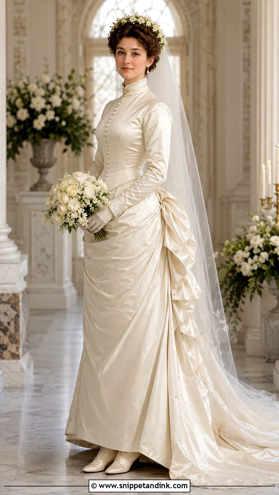 Orange Blossom 1880s Wedding Dress - Snippet and Ink - 20 1880s Wedding Dress Ideas