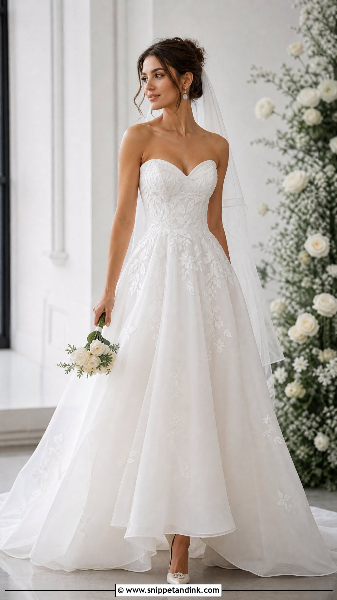 Organza A Line Wedding Dress - Snippet and Ink - 25 Romantic a Line Wedding Dress Ideas