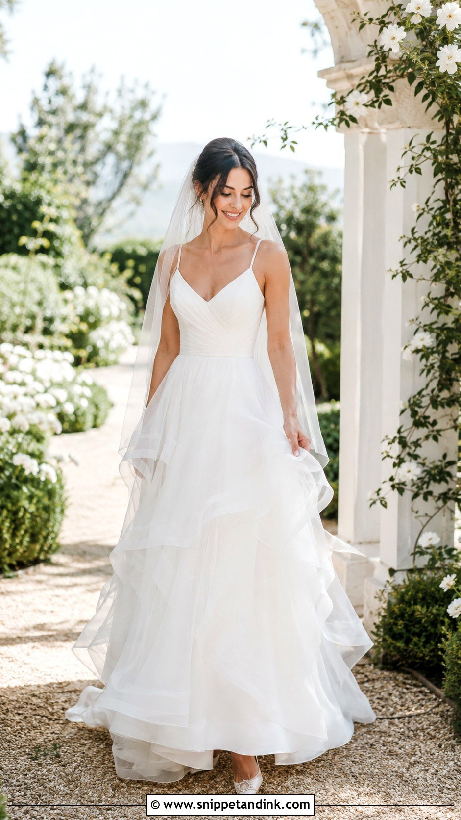 Organza A Line Wedding Dress - Snippet and Ink - 30 Organza Wedding Dress Ideas