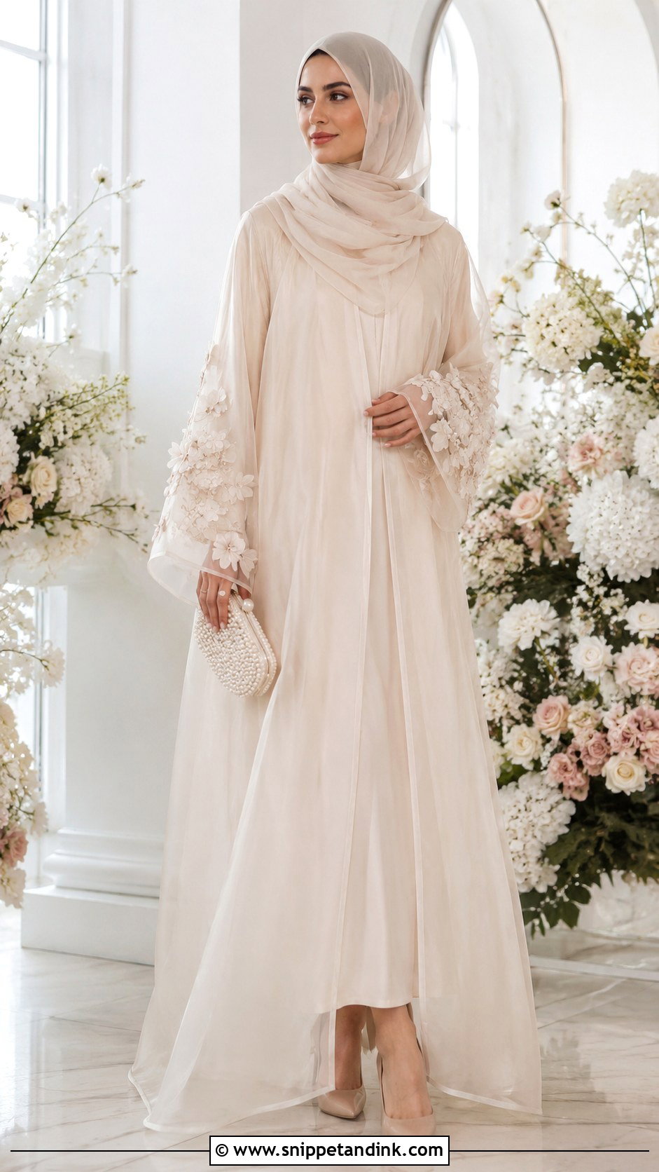 Organza Abaya - Snippet and Ink - 30 Wedding Abaya Ideas