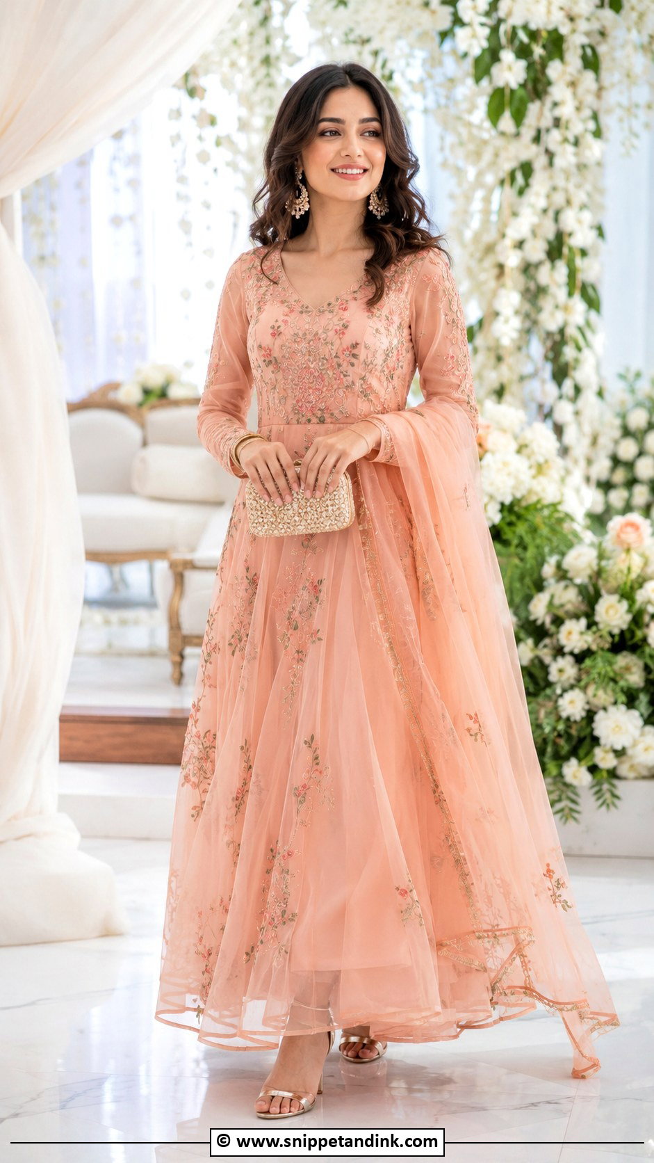 Organza Anarkali Dress for Wedding - Snippet and Ink - 30 Anarkali Dress for Wedding Ideas