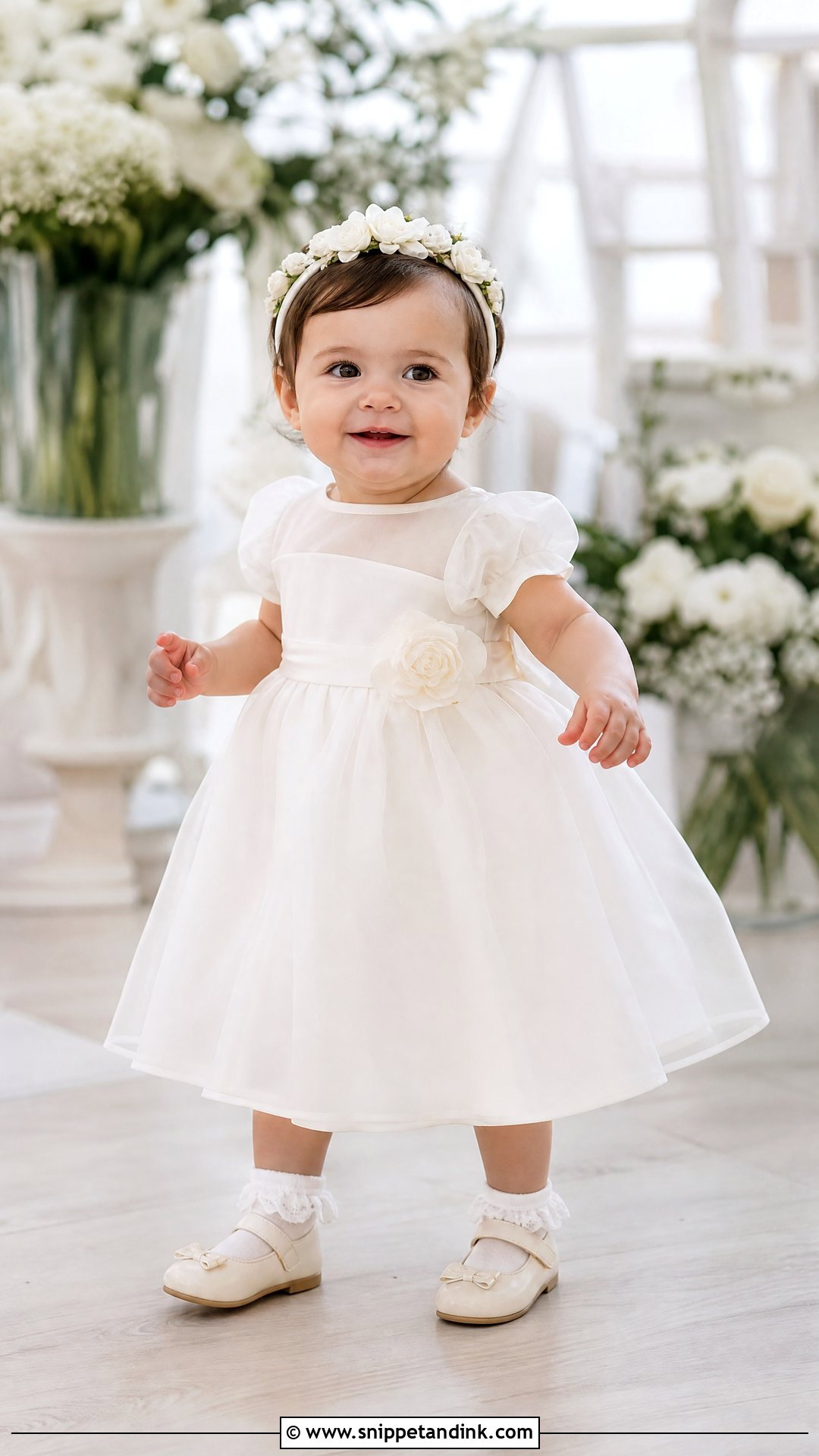 Organza Baby Wedding Dress - Snippet and Ink - 25 Baby Wedding Dress Ideas