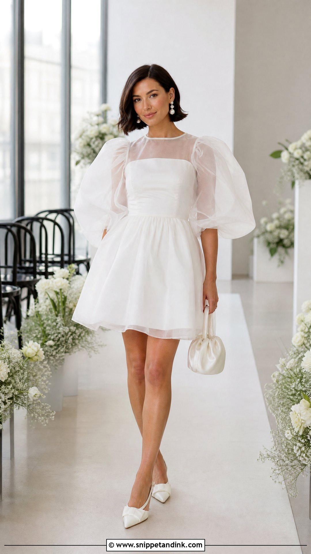 Organza Babydoll Wedding Dress - Snippet and Ink - 25 Babydoll Wedding Dress Ideas