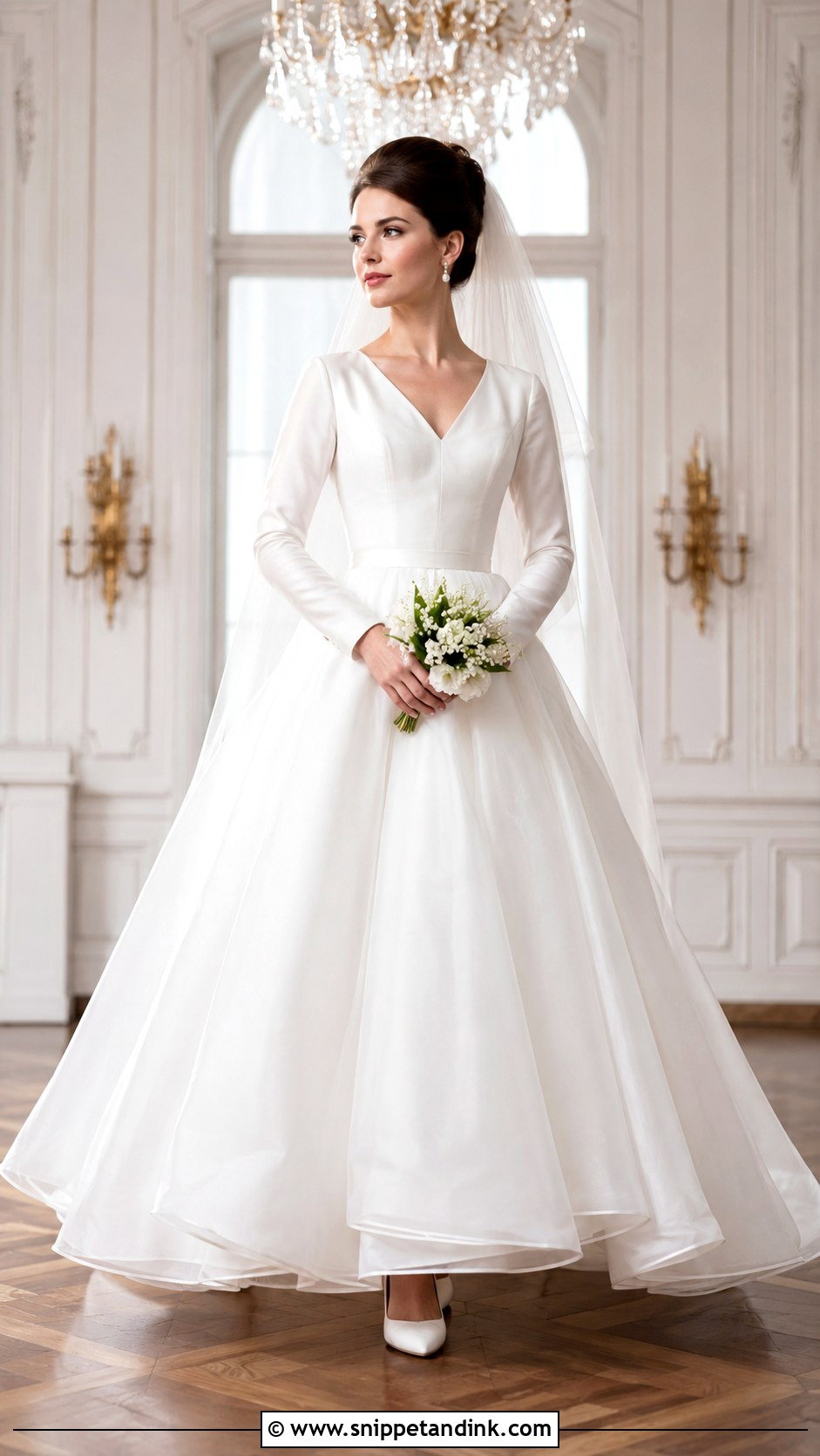 Organza Ball Gown 60s Wedding Dress - Snippet and Ink - 20 60s Wedding Dresses