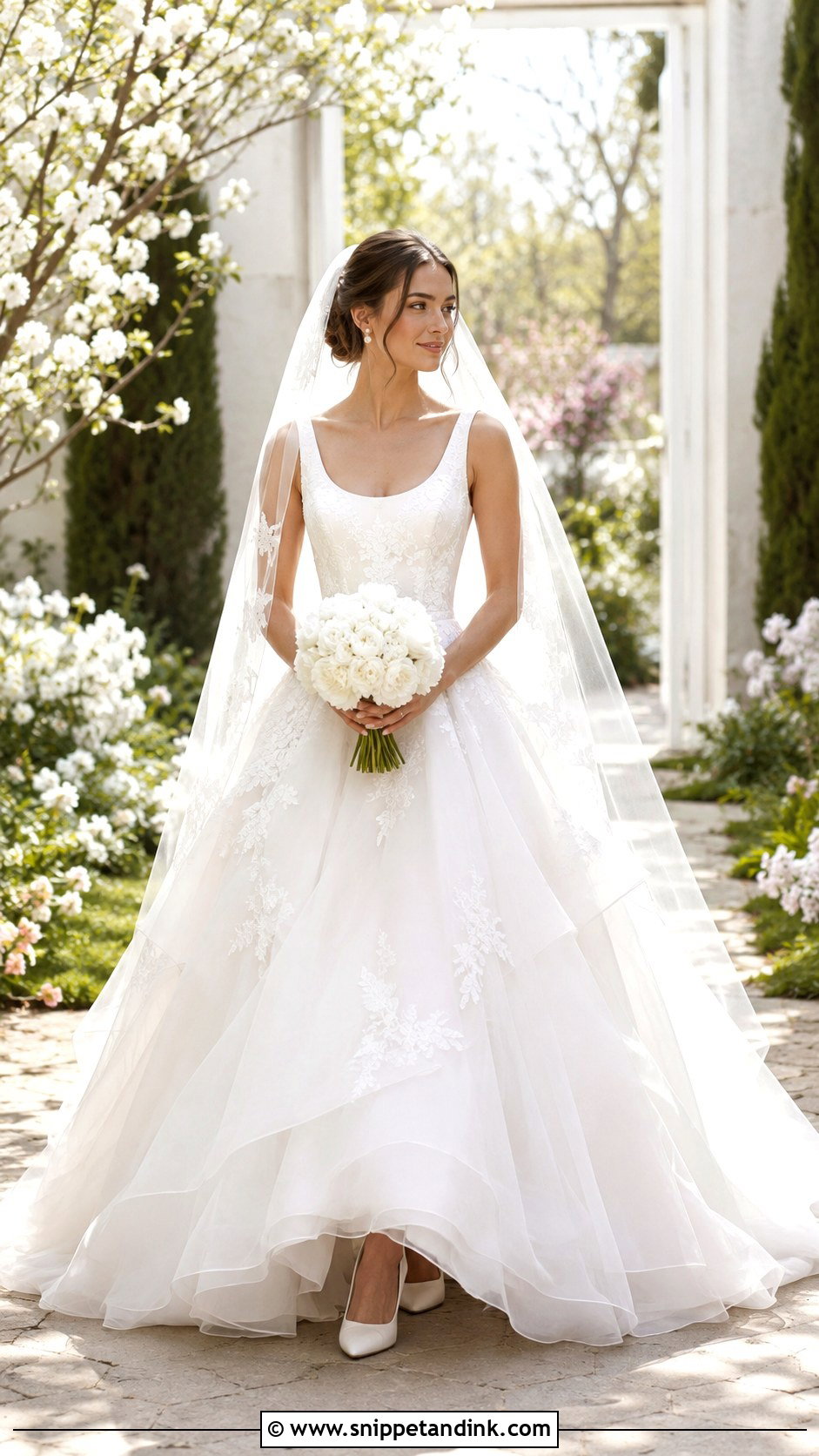 Organza Ball Gown Bridal Dress - Snippet and Ink - 20 Classic Bridal Dress Ideas