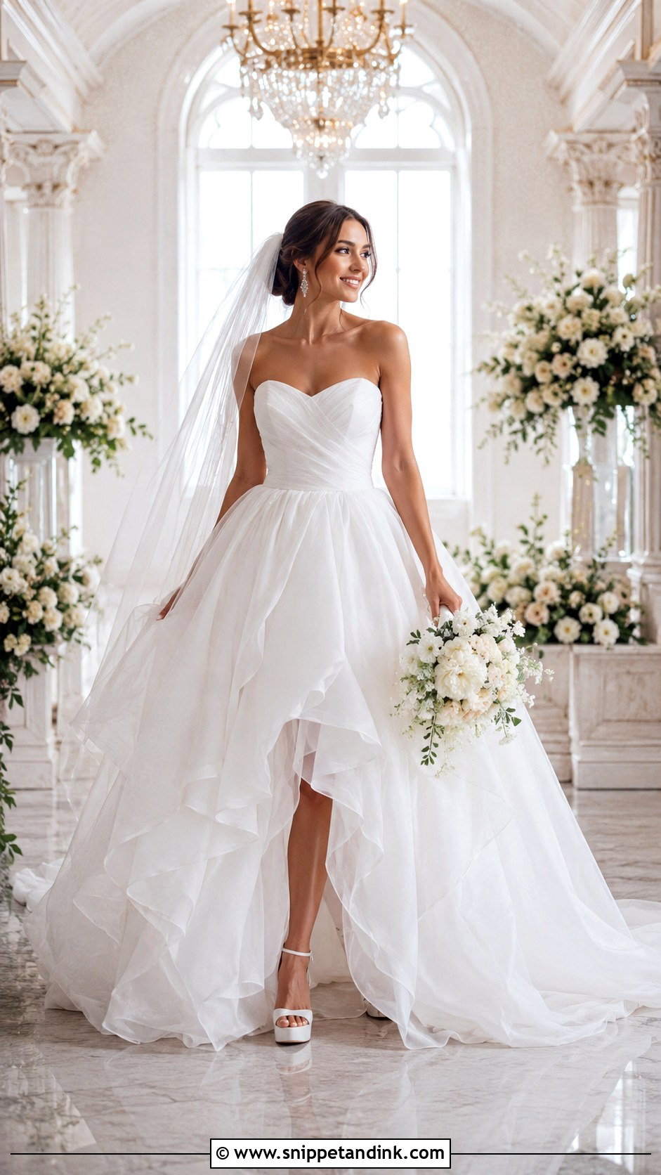 Organza Ball Gown Summer Wedding Dress - Snippet and Ink - 20 Summer Wedding Dress for Bride Ideas