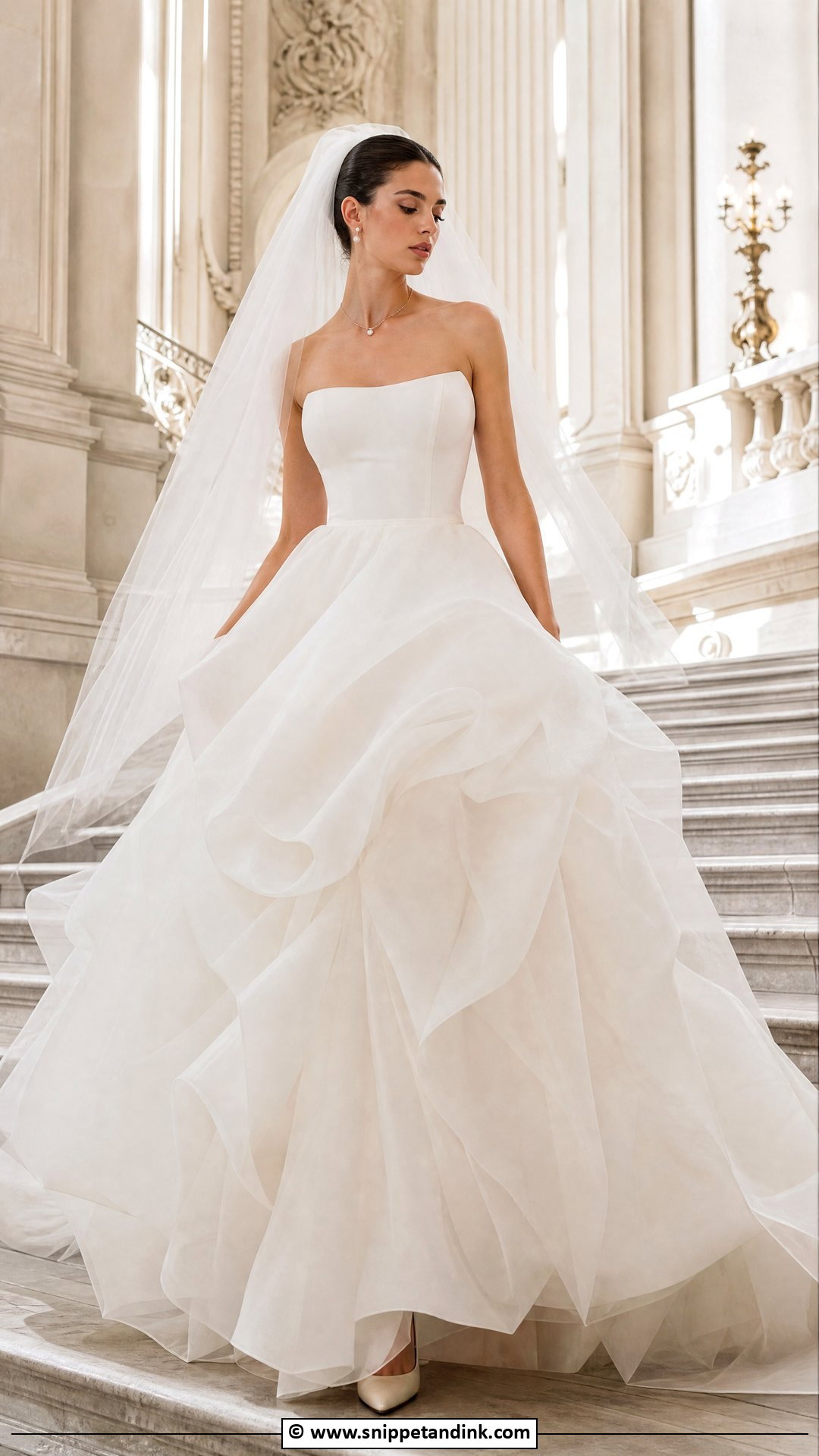 Organza Ball Gown Wedding Dress - Snippet and Ink - 35 Ethereal Wedding Dress Ideas