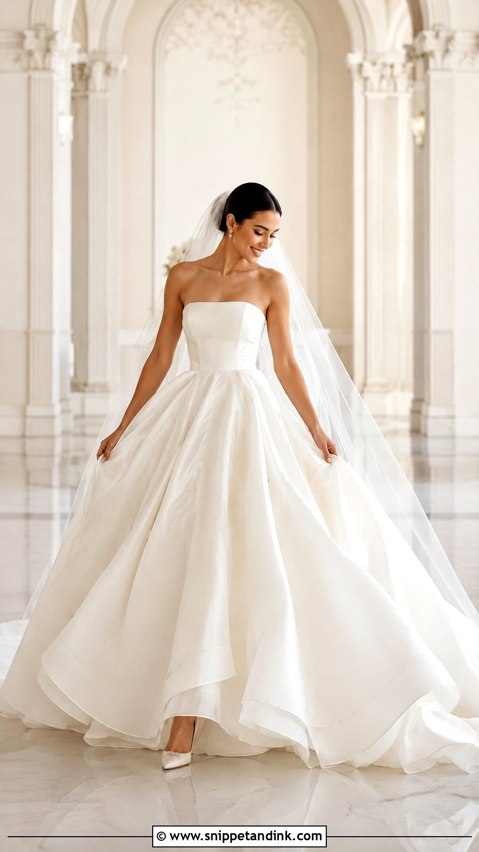Organza Ball Gown Wedding Dress - Snippet and Ink - 25 Soft Romantic Wedding Dress Ideas