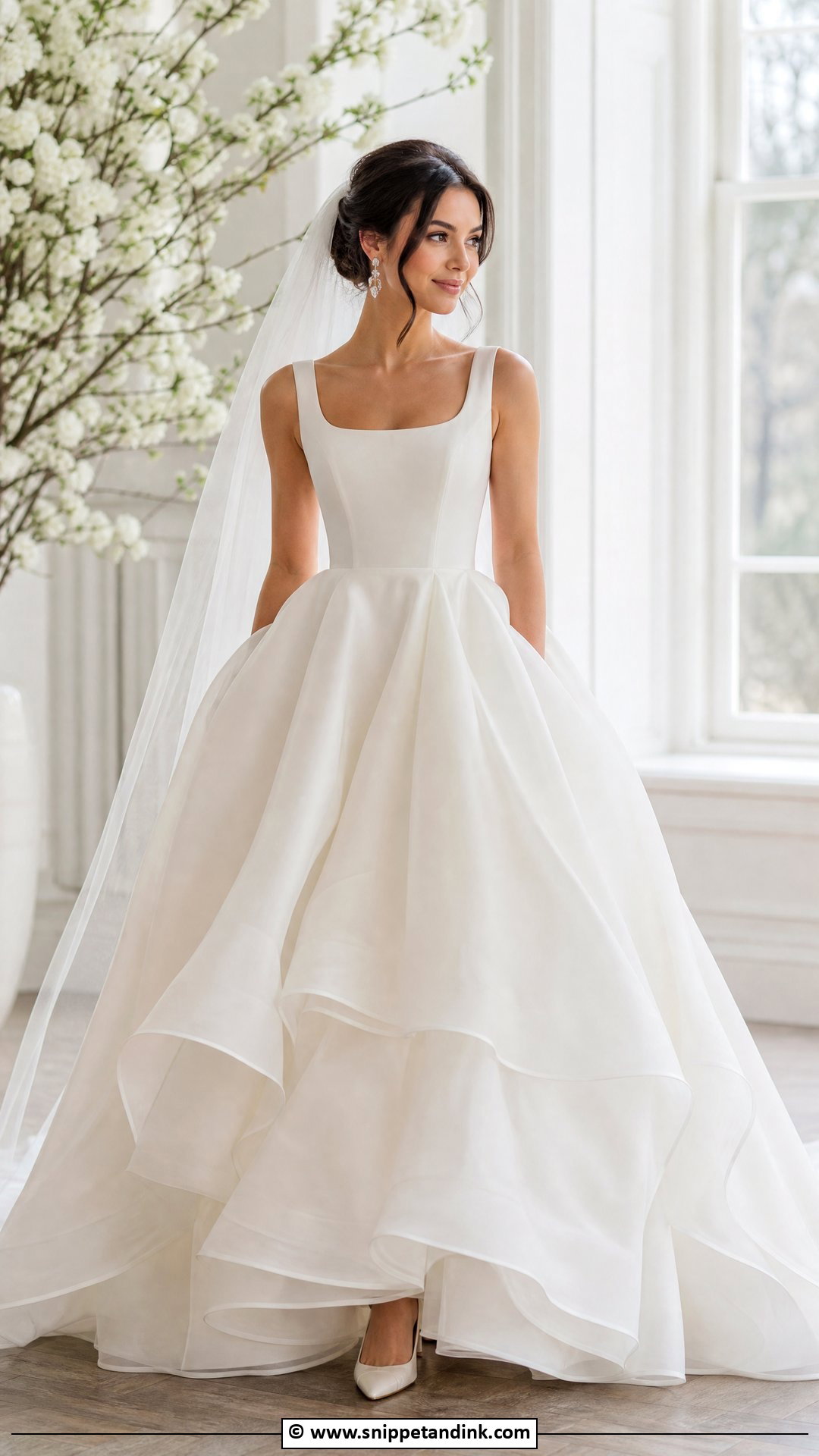 Organza Ballgown Wedding Dress - Snippet and Ink - 35 Ballgown Wedding Dress Ideas