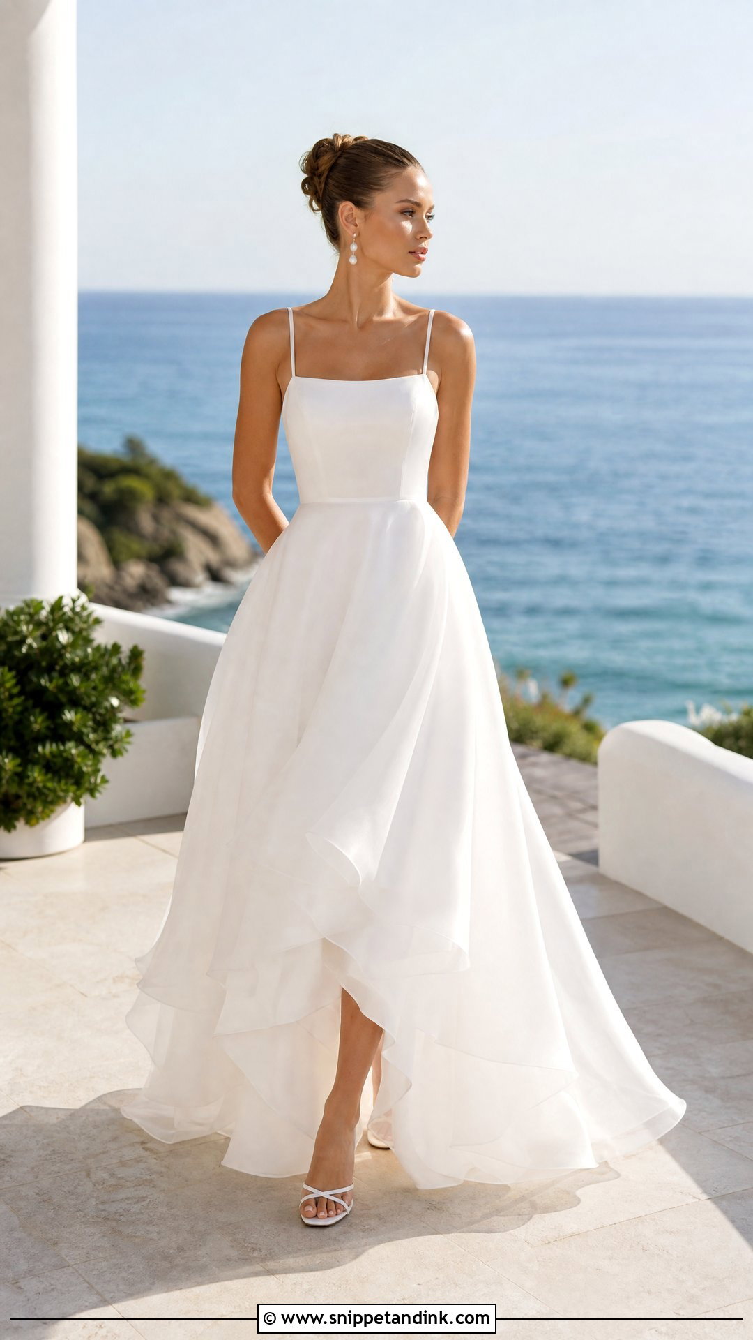 Organza Beach Bridal Gown - Snippet and Ink - 25 Beach Bridal Gown Ideas