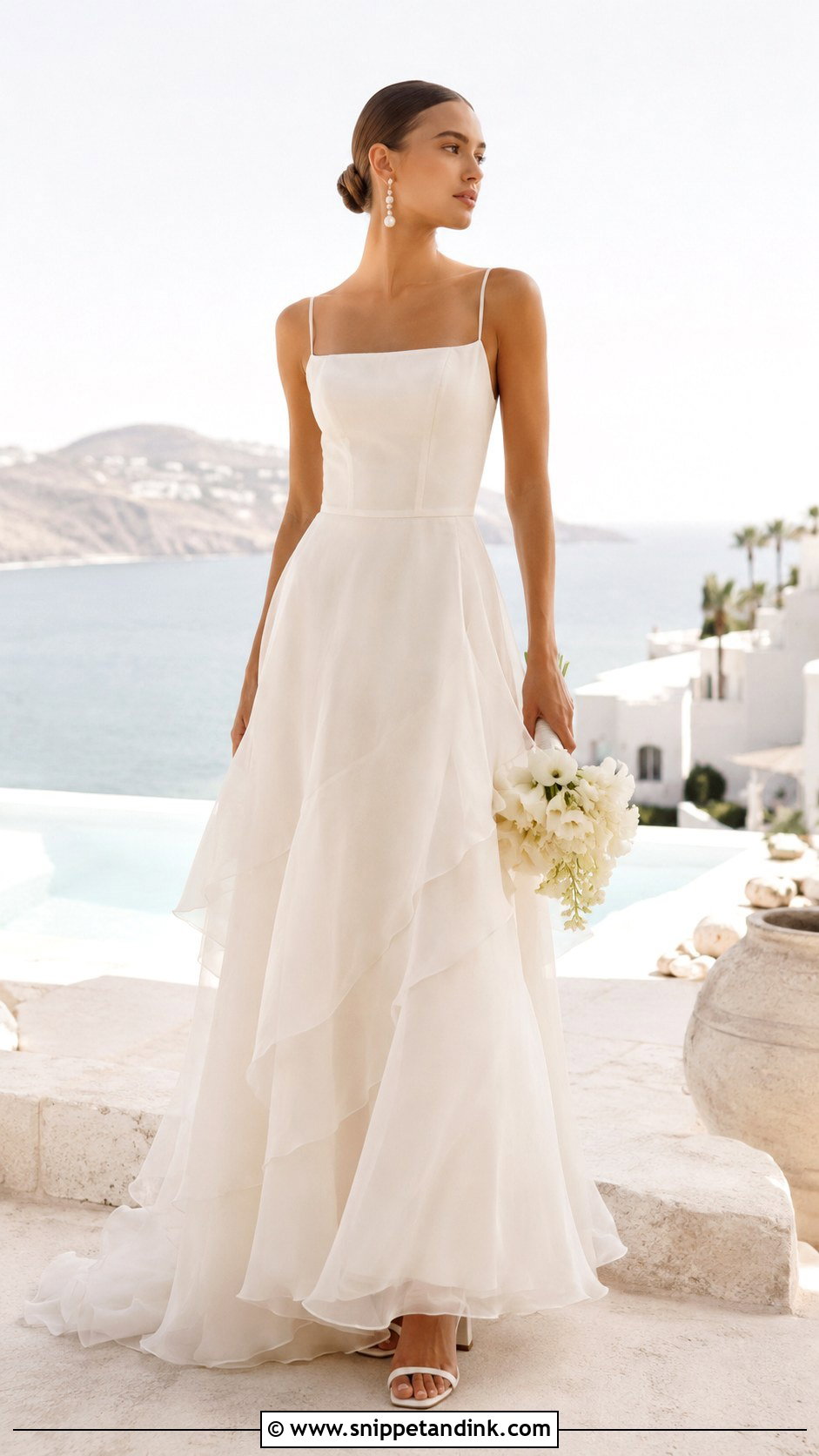 Organza Beach Wedding Dress - Snippet and Ink - 20 Flowy Beach Wedding Dress Ideas
