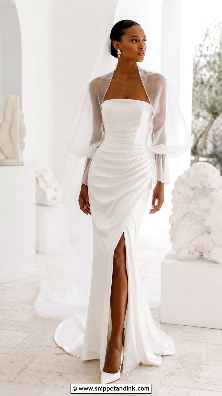 Organza Bolero Wedding Dress - Snippet and Ink - 25 Bolero Wedding Dress Ideas