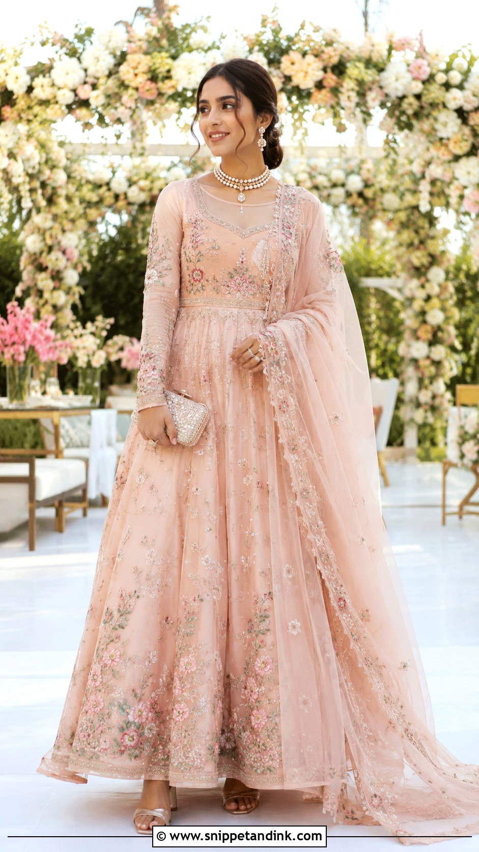 Organza Bridal Anarkali - Snippet and Ink - 25 Bridal Anarkali Ideas