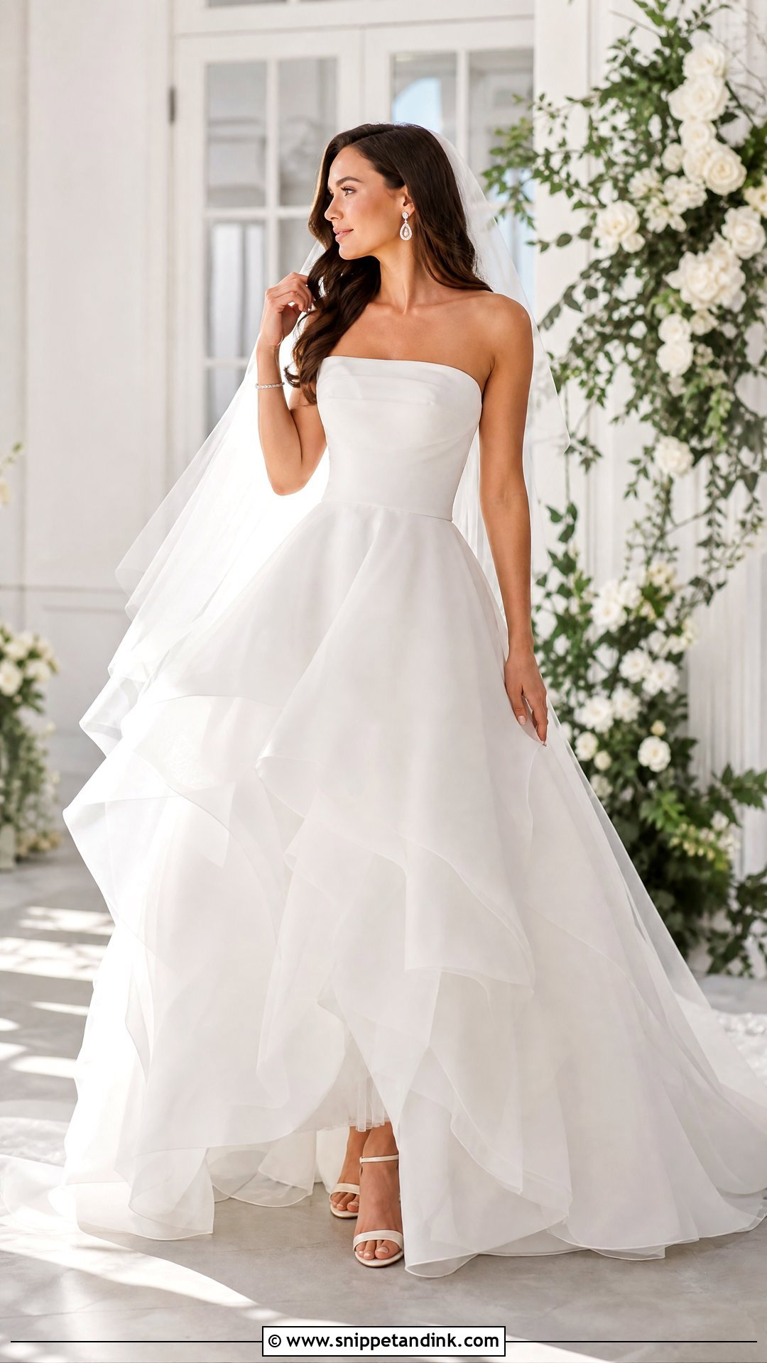 Organza Bridal Ball Gown - Snippet and Ink - 25 Bridal Ball Gown Ideas