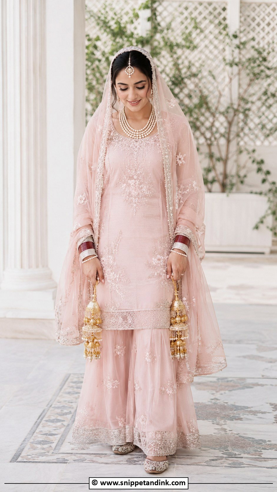 Organza Bridal Suit - Snippet and Ink - 25 Bridal Suits Punjabi Sikh Bride