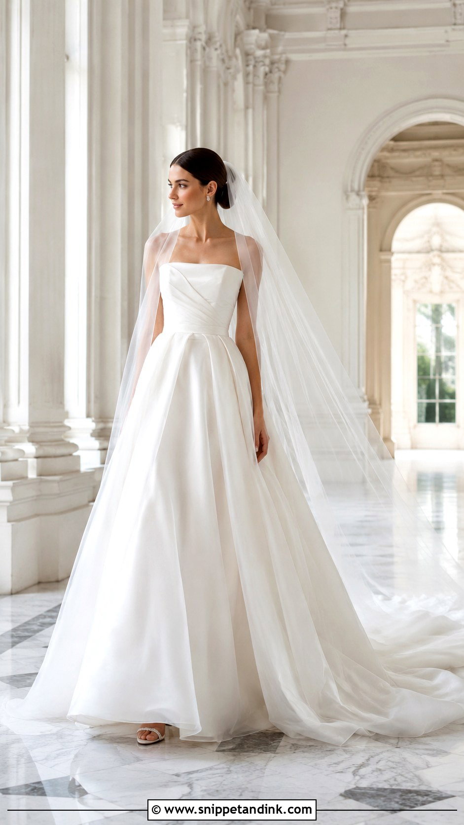 Organza Cathedral Wedding Dress - Snippet and Ink - 30 Cathedral Wedding Dress Ideas