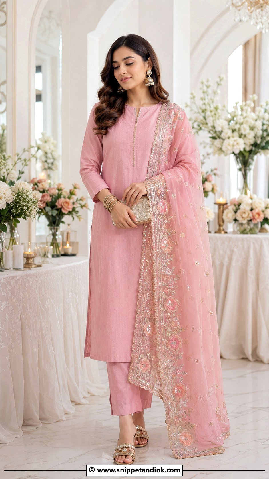 Organza Dupatta Dholki Outfit - Snippet and Ink - 30 Dholki Outfit Ideas