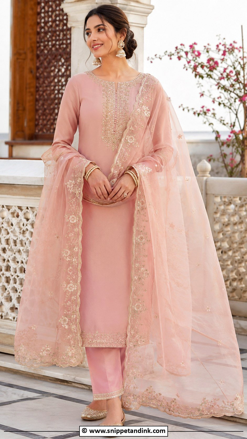 Organza Dupatta Punjabi Suit For Jaggo - Snippet and Ink - 30 Jaggo Outfit Punjabi Suit Ideas