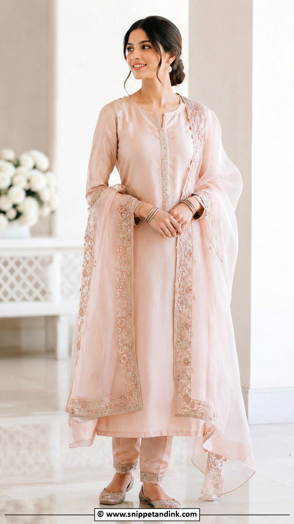 Organza Dupatta Suit For Anand Karaj - Snippet and Ink - 30 Anand Karaj Suit Ideas