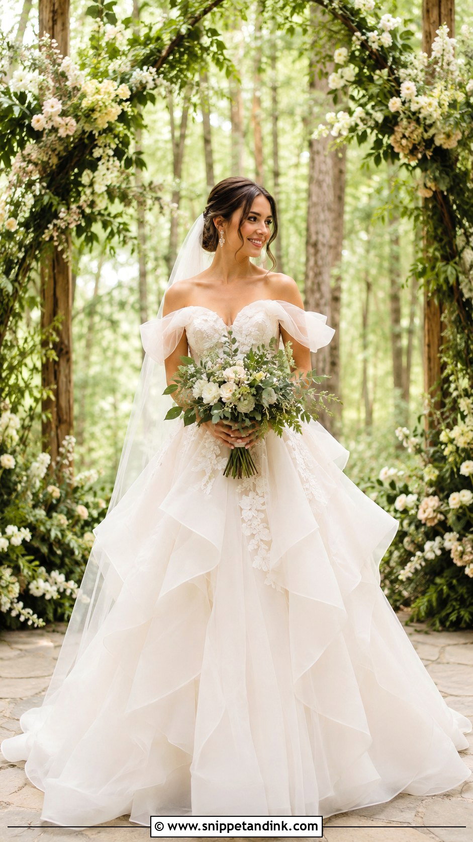 Organza Forest Wedding Dress - Snippet and Ink - 25 Enchanted Forest Wedding Dress Ideas