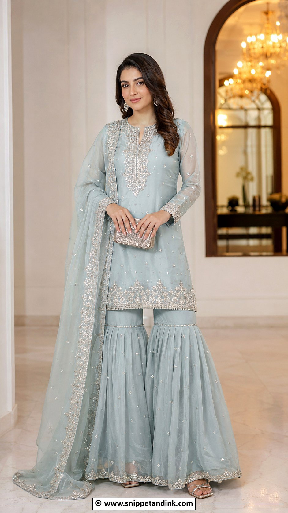 Organza Gharara Dress - Snippet and Ink - 25 Grara Dress Pakistani Wedding Ideas