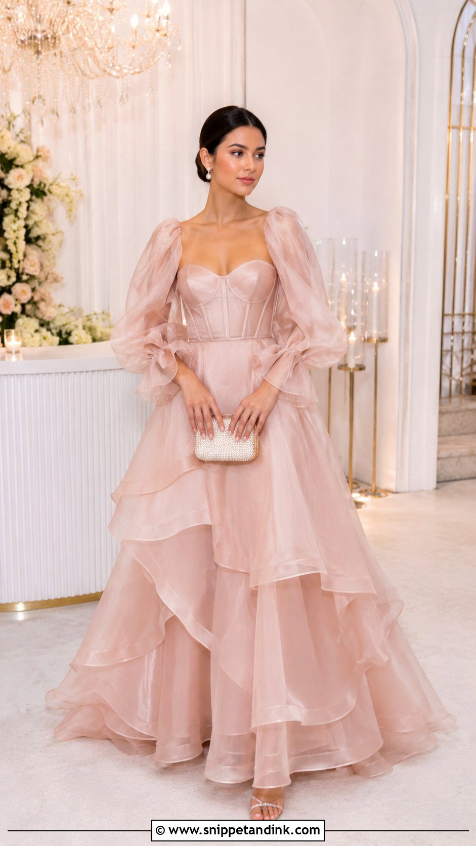 Organza Gown Design - Snippet and Ink - 25 Gowns Designs