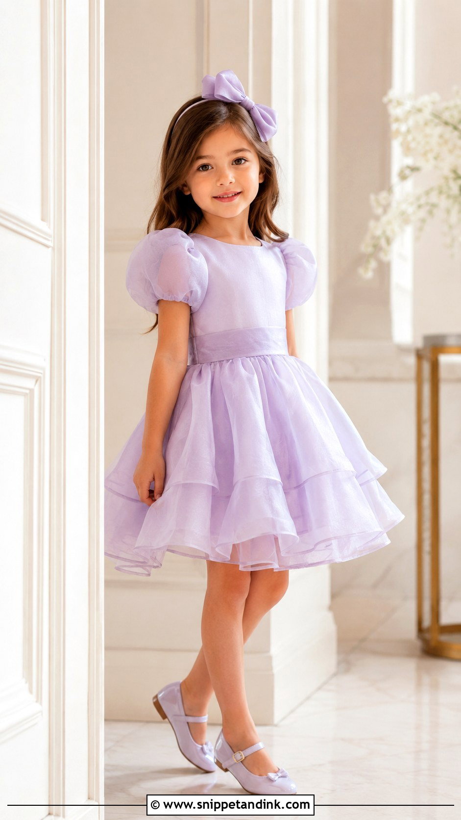 Organza Kids Dress With Mary Janes - Snippet and Ink - 25 Kids Dresses for Weddings
