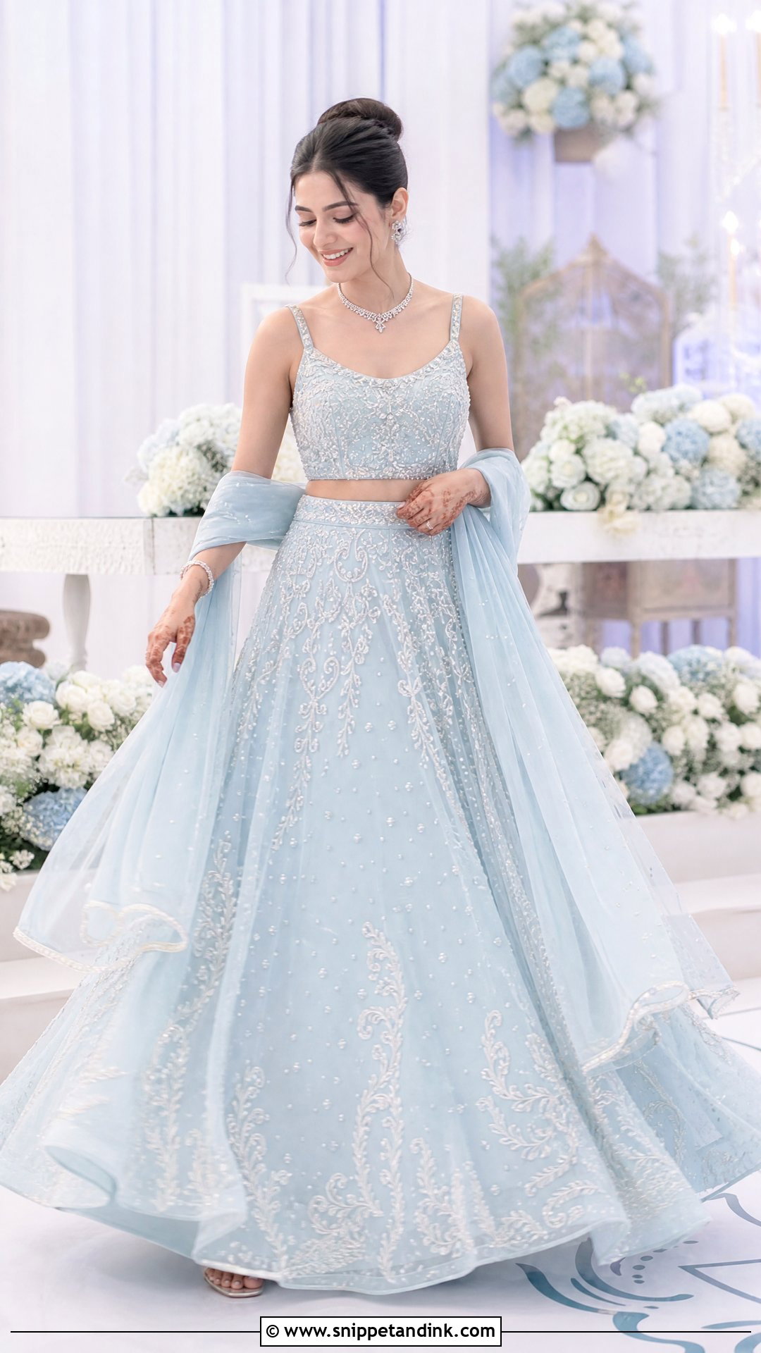 Organza Lehenga Sangeet Dress - Snippet and Ink - 25 Sangeet Dress for Bride Ideas