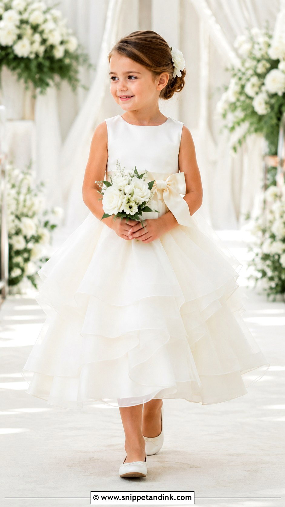 Organza Little Bride Gown - Snippet and Ink - 25 Little Bride Gown Styles